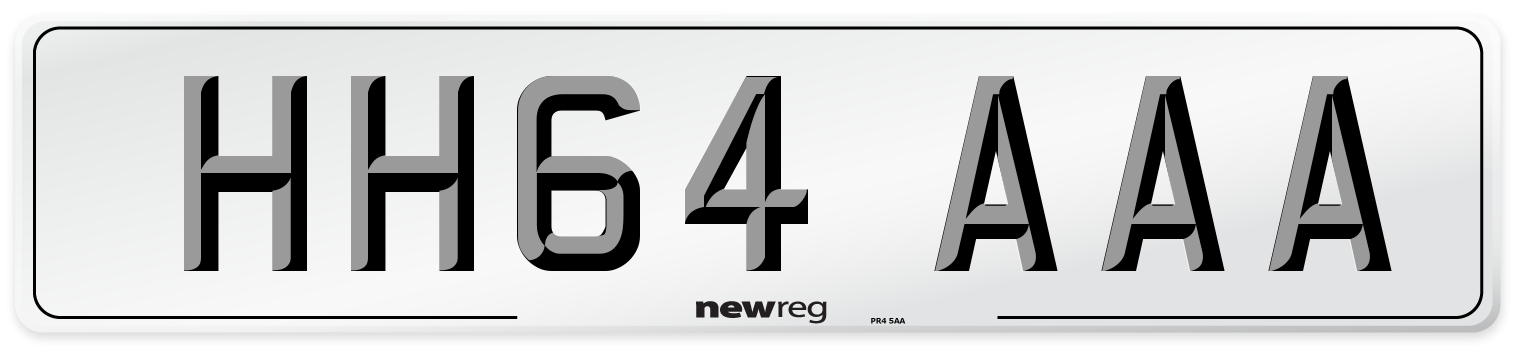 HH64 AAA Number Plate from New Reg